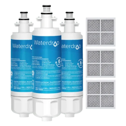 Waterdrop Replacement for LG® LT700P® ADQ36006101 Refrigerator Water Filter and LT120F® Air Filter